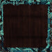 Square Abstract Turquoise Modern Rug, abs1894turq