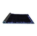 Sideview of Abstract Blue Modern Rug, abs1894blu