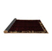 Sideview of Abstract Brown Modern Rug, abs1894brn