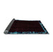 Sideview of Abstract Light Blue Modern Rug, abs1894lblu