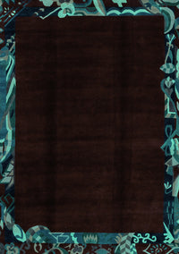 Abstract Turquoise Modern Rug, abs1894turq