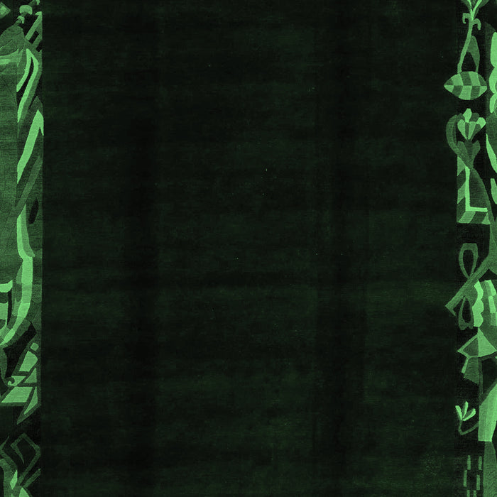 Abstract Emerald Green Modern Rug, abs1894emgrn