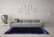 Machine Washable Abstract Blue Modern Rug in a Living Room, wshabs1894blu