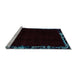 Sideview of Machine Washable Abstract Light Blue Modern Rug, wshabs1894lblu