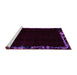 Sideview of Machine Washable Abstract Purple Modern Area Rugs, wshabs1894pur