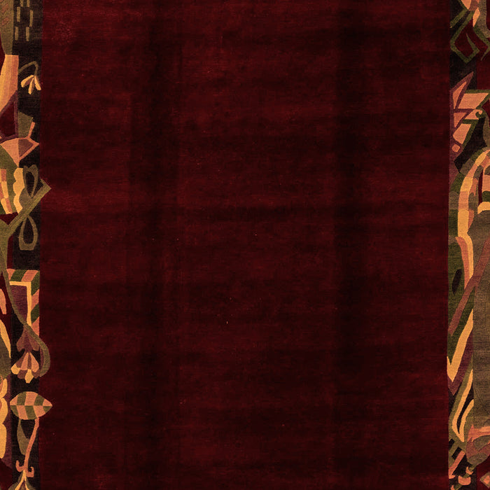 Abstract Orange Modern Rug, abs1894org