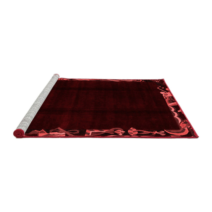 Modern Red Washable Rugs