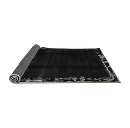 Sideview of Abstract Gray Modern Rug, abs1894gry
