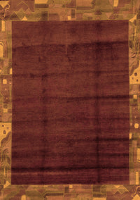 Abstract Orange Modern Rug, abs1895org