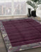 Machine Washable Abstract Purple Rug in a Family Room, wshabs1895