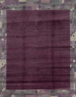 Abstract Purple Modern Rug, abs1895
