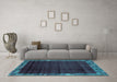 Machine Washable Abstract Light Blue Modern Rug in a Living Room, wshabs1895lblu