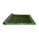 Sideview of Abstract Green Modern Rug, abs1895grn