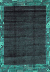 Abstract Turquoise Modern Rug, abs1895turq