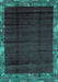 Abstract Turquoise Modern Rug, abs1895turq