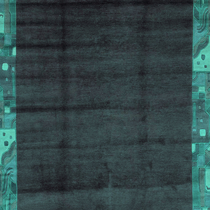 Abstract Turquoise Modern Rug, abs1895turq