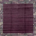 Square Abstract Purple Modern Rug, abs1895