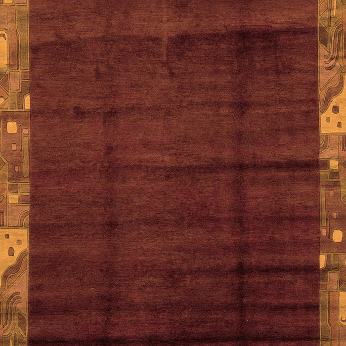 Machine Washable Abstract Orange Modern Area Rugs, wshabs1895org