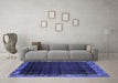 Machine Washable Abstract Blue Modern Rug in a Living Room, wshabs1895blu