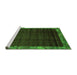 Sideview of Machine Washable Abstract Green Modern Area Rugs, wshabs1895grn