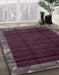 Abstract Purple Modern Rug in Family Room, abs1895