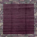 Square Machine Washable Abstract Purple Rug, wshabs1895