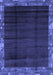 Machine Washable Abstract Blue Modern Rug, wshabs1895blu