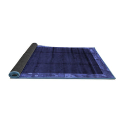 Sideview of Abstract Blue Modern Rug, abs1895blu