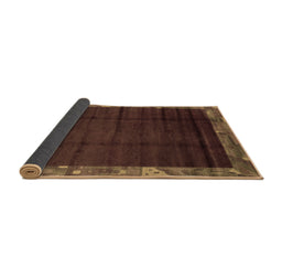 Sideview of Abstract Brown Modern Rug, abs1895brn