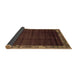 Sideview of Abstract Brown Modern Rug, abs1895brn