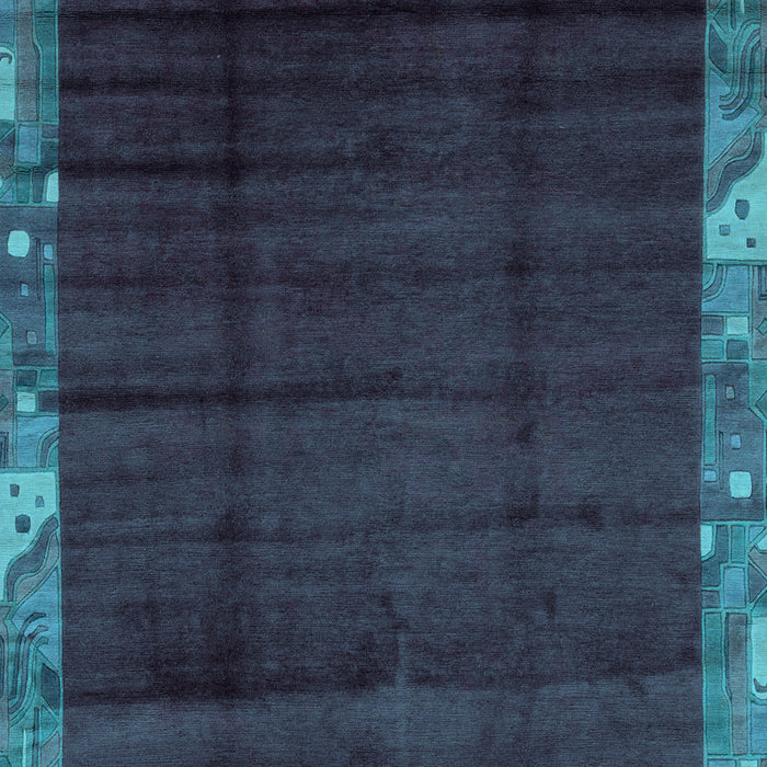 Machine Washable Abstract Light Blue Modern Rug, wshabs1895lblu