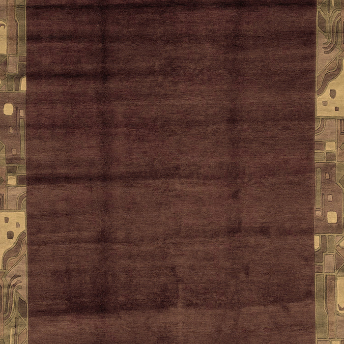 Abstract Brown Modern Rug, abs1895brn
