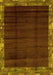 Abstract Yellow Modern Rug, abs1895yw