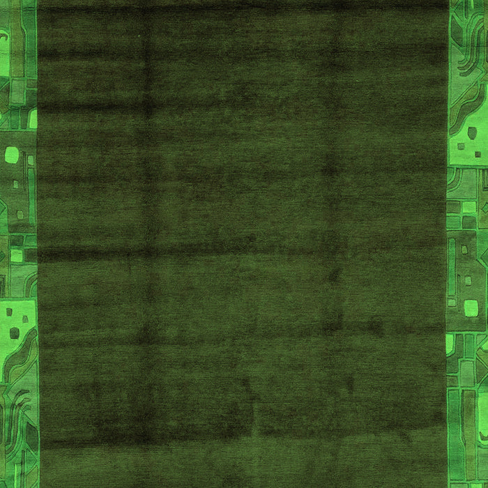 Abstract Green Modern Rug, abs1895grn