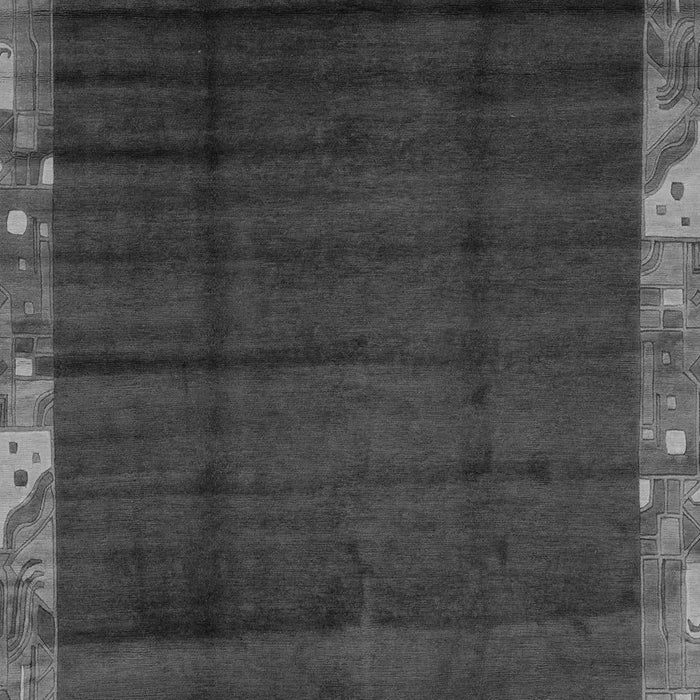 Machine Washable Abstract Gray Modern Rug, wshabs1895gry