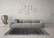 Machine Washable Abstract Gray Modern Rug in a Living Room,, wshabs1895gry