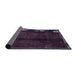 Sideview of Abstract Purple Modern Rug, abs1896