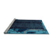 Sideview of Machine Washable Abstract Light Blue Modern Rug, wshabs1896lblu