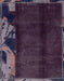 Abstract Purple Modern Rug, abs1896