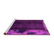 Sideview of Machine Washable Abstract Pink Modern Rug, wshabs1896pnk