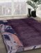 Abstract Purple Modern Rug in Family Room, abs1896