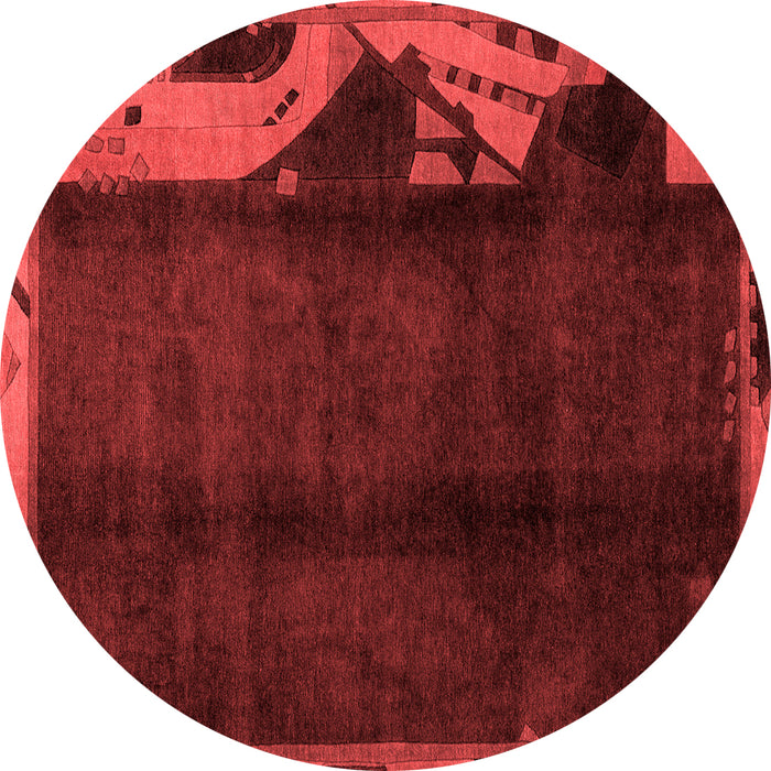 Abstract Red Modern Rug, abs1896red