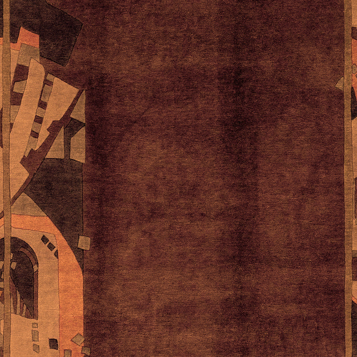 Abstract Orange Modern Rug, abs1896org