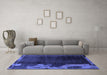 Machine Washable Abstract Blue Modern Rug in a Living Room, wshabs1897blu