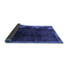 Sideview of Abstract Blue Modern Rug, abs1897blu