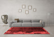 Modern Red Washable Rugs