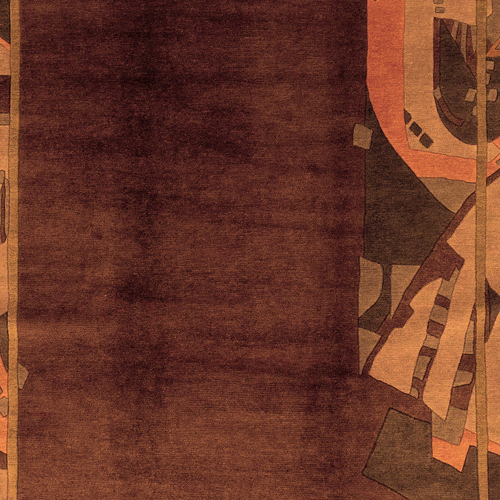 Abstract Orange Modern Rug, abs1897org