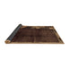 Sideview of Abstract Brown Modern Rug, abs1897brn