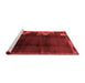 Modern Red Washable Rugs