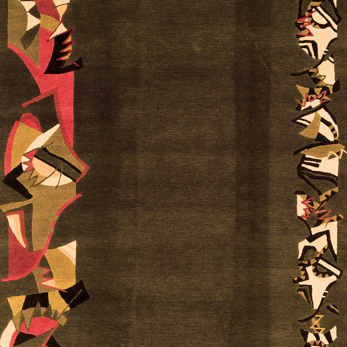 Abstract Orange Modern Rug, abs1898org